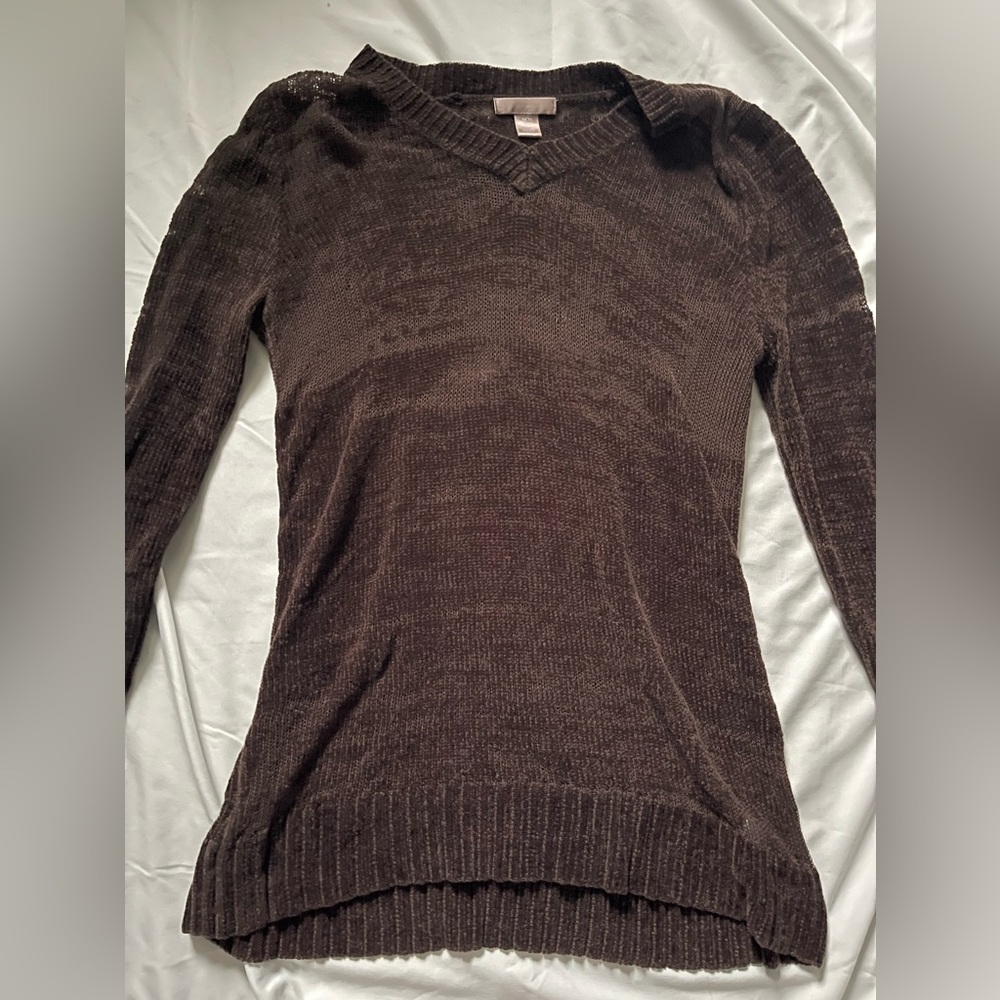 brown knit sweater